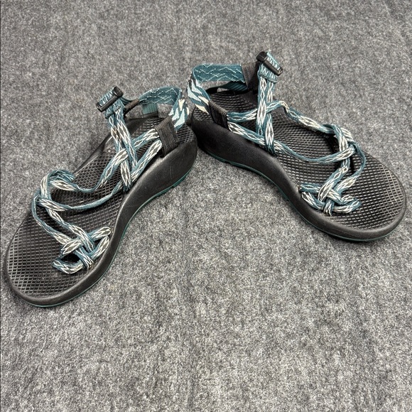 Chaco Women's Sandals - Black and Teal - Picture 3 of 6